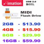 Imation MIDI Flash Drive USB