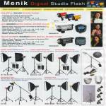 Menik Digital Studio Flash SW400 Colorful Touch Screen CM300 Deluxe Pro Set Cheerful