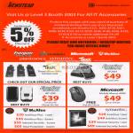 5 Percent Off Accessories Trek Flash Energizer XP2001 AP1200 Microsoft Mobile Mouse 4000 Mcafee Antivirus Internet Security Symantec Norton