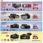 Alpha Digital Cameras DSLR NEX-5D NEX-3D A55 A33 A290