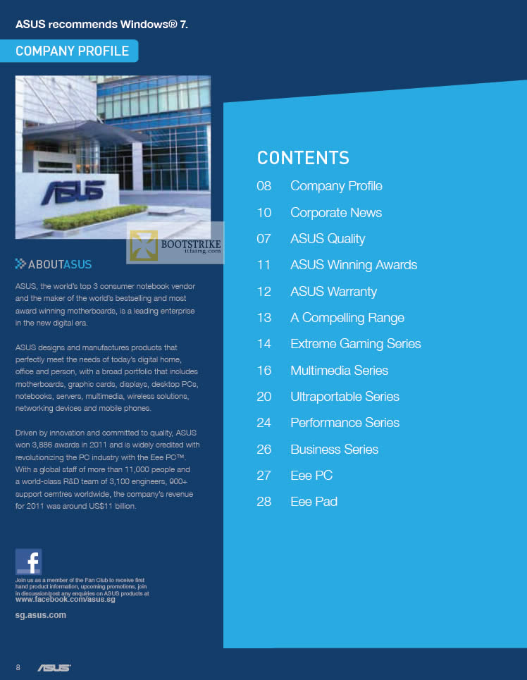 IT SHOW 2012 price list image brochure of ASUS Company Profile