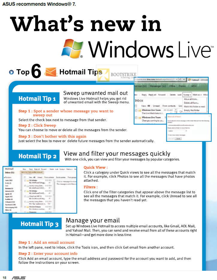 IT SHOW 2012 price list image brochure of ASUS Hotmail Tips 1