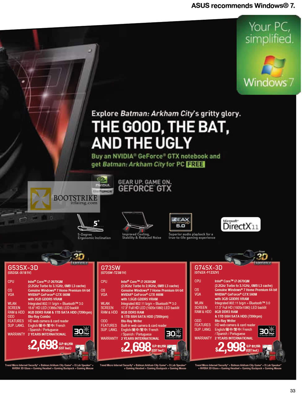 IT SHOW 2012 price list image brochure of ASUS Notebooks Gaming G53SX-IX181V, G73SW-TZ081V, G74SX-91232V