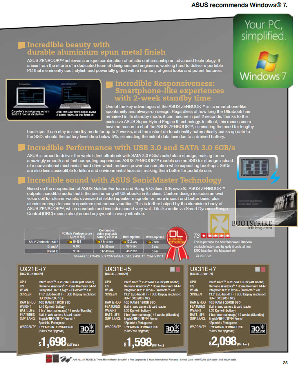 IT SHOW 2012 price list image brochure of ASUS Notebooks Zenbook Ultrabook Features, UX21E-KX008v, UX31E-RY009V, UX31E-RY010V