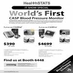 Healthstats Casp Blood Pressure Monitor, A-Pulse CasPal, CasPro