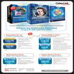 Version 2 CyberLink Software PowerDirector 10, PowerDVD 11 Ultra, Media Suite 9 Ultra, Media Suite 9 Centra