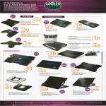 Coolermaster Notebook Cooler Notepal, X3 Black, Ergostand, U Stand Mini, Slim