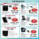 Hitachi External Storage Touro Base, Lifestudio Mobile Plus, Pro, Desk