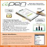 Apen Smart Pen IPad, IPad2, IdealNotes