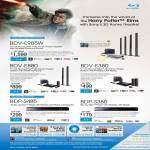 Sony Blu-Ray 3D Home Theatre System BDV-E985W, BDV-E880, BDV-E380, Blu Ray Player BDP-S485, BDP-S380