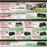 Digital Cameras Finepix F500EXR, F600 EXR, HS20 EXR, HS30EXR, S4000, S2980, SL300, Real 3D W3