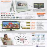 Sensonic AIO Desktop PC, LED Monitor, Headset