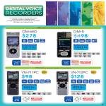 Digital Voice Recorders DM-650, DM-5, VN-711PC, VN-712PC