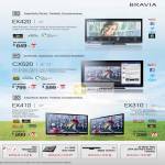 Bravia LED TV KDL-32EX420, KDL-40CX520, KDL-32CX520, KLV-42EX410