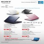 Notebooks Vaio E VPCEG27FG, VPCEG28FG, VPCEH37FG, VPCEH38FG, Trade In