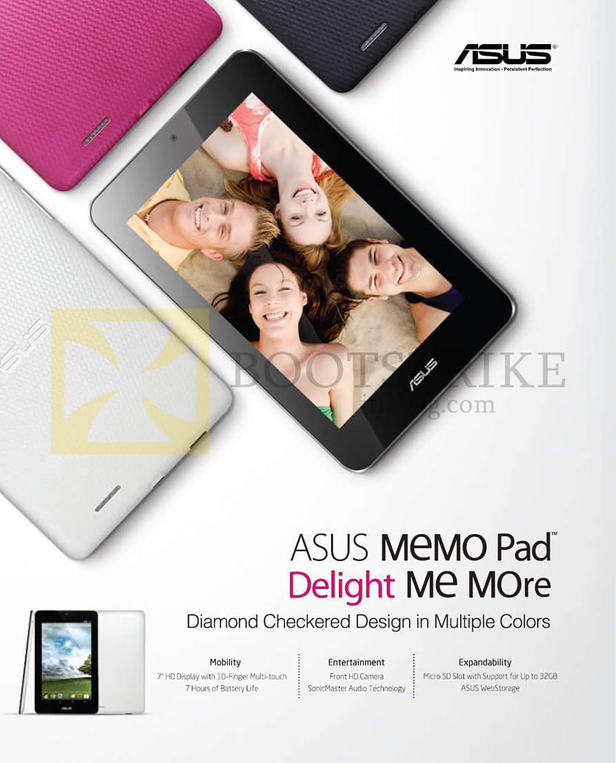 IT SHOW 2013 price list image brochure of ASUS Notebooks Memo Pad Features