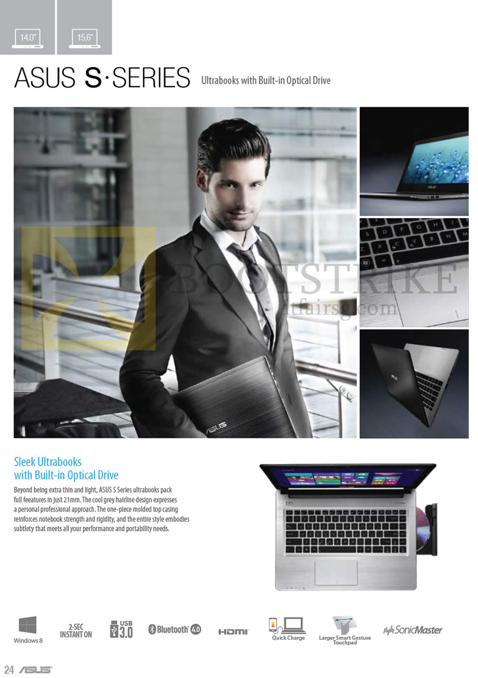 IT SHOW 2013 price list image brochure of ASUS Notebooks S Series Ultrabooks With Built-in Optical Drive