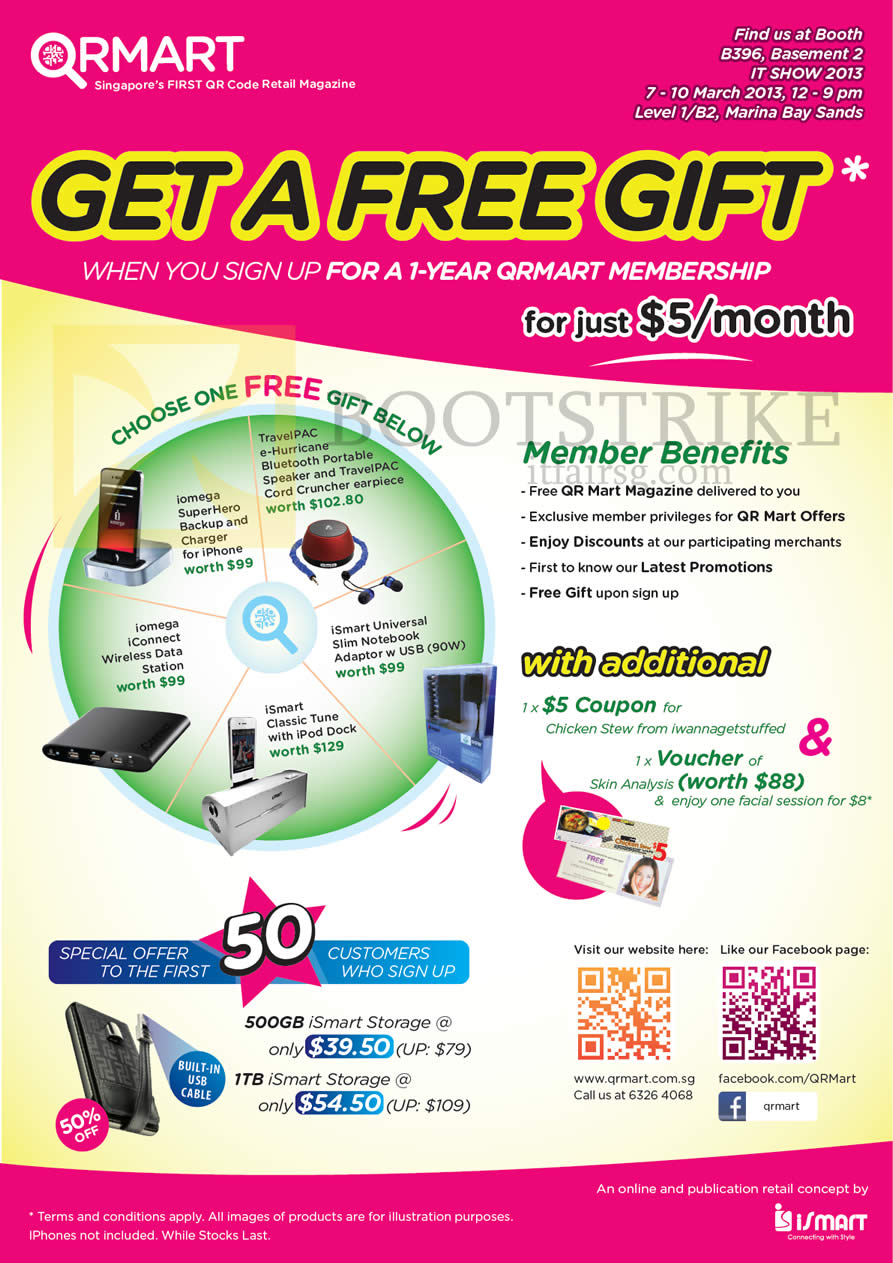 IT SHOW 2013 price list image brochure of Bell Systems QRMart Membership