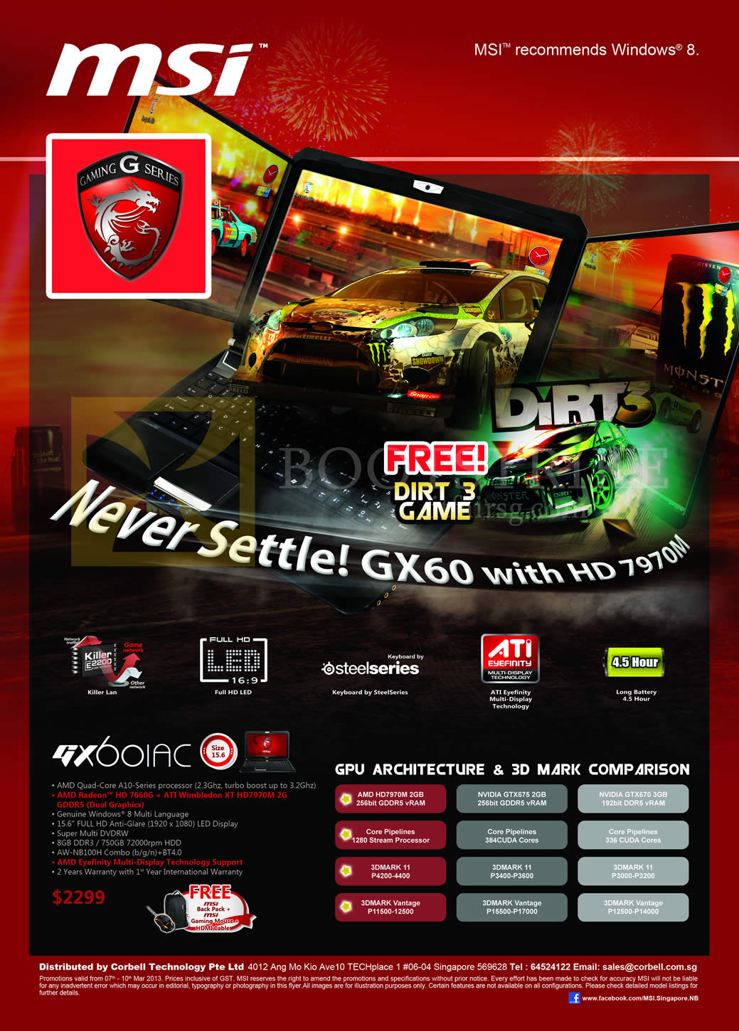 IT SHOW 2013 price list image brochure of Newstead MSI Notebooks Gaming G Series Notebook GX60 1AC