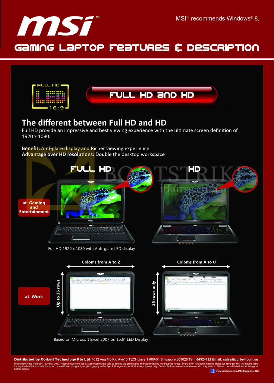 IT SHOW 2013 price list image brochure of Newstead MSI Notebooks Gaming Laptop Features Full HD And HD