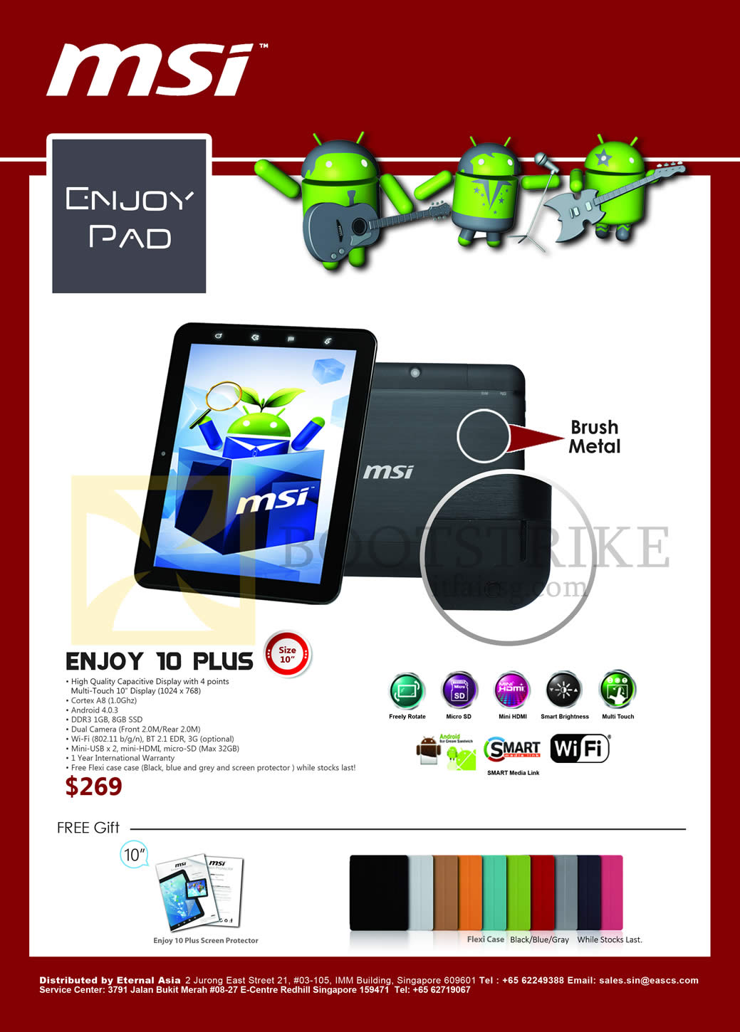 IT SHOW 2013 price list image brochure of Newstead MSI Tablet Enjoy Pad Enjoy 10 Plus