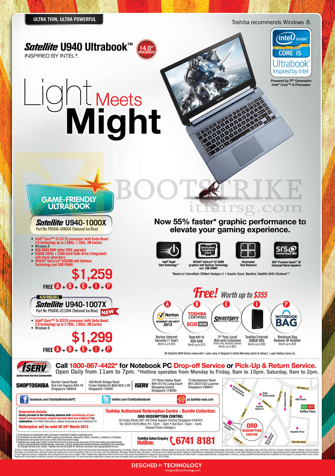 IT SHOW 2013 price list image brochure of Toshiba Notebooks Satellite U940-1000X, U940-1007X