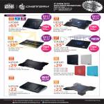 CMStorm Notebook Coolers Notepal Ergostand II, X3, A100, I300, X-Slim, I100, X-Lite, L1