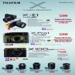 Digital Cameras X-Series X-E1, X-Pro1, X100 Black Limited Edition, Lenses