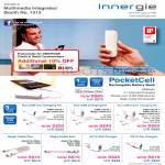 Innergie Portable Charger PocketCell, MMini DC10, AC15, Apple Tip, AC15 Wall Charger, DC10 Car Charger