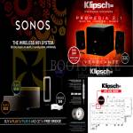 Pertama Klipsch Sonos Wireless Hifi System, Play, Bridge, Promedia 2.1 Speakers