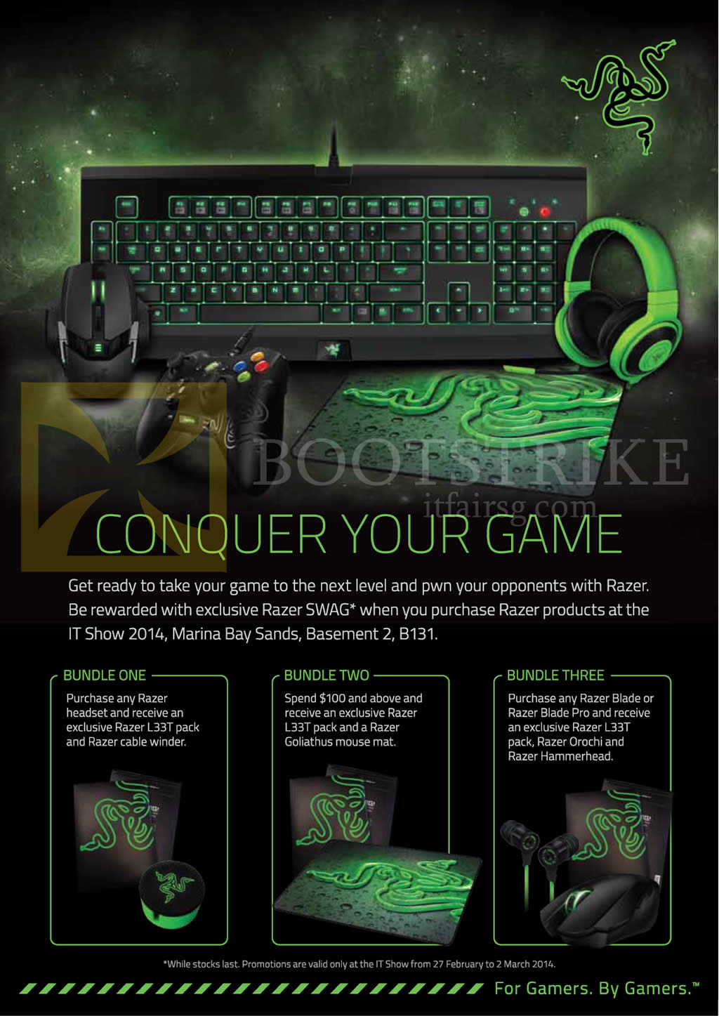 IT SHOW 2014 price list image brochure of Ban Leong Razer Bundle Deals