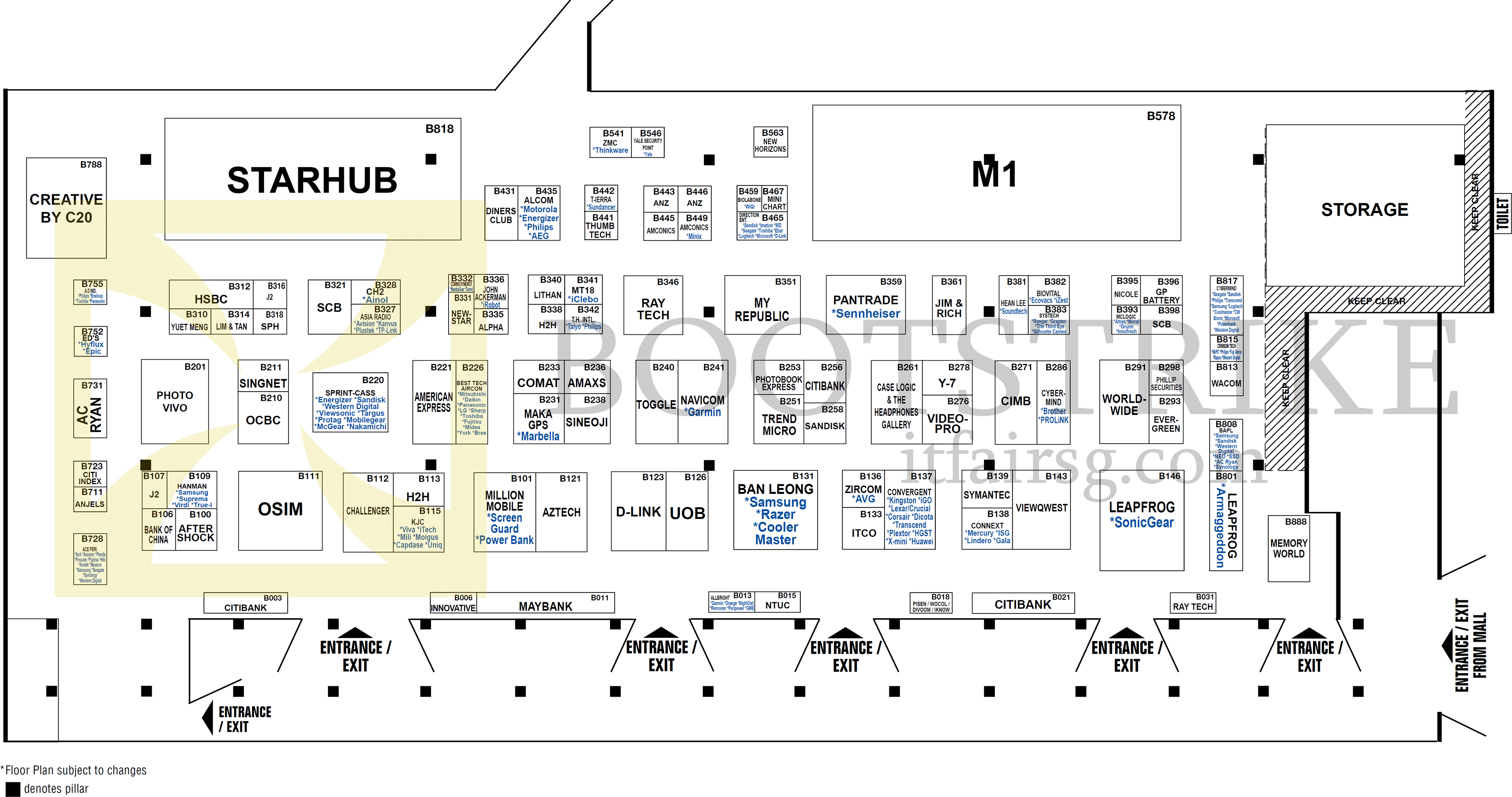 IT SHOW 2014 price list image brochure of Floor Plan Map Basement 2, IT SHOW 2014