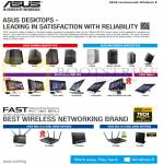 Desktop PCs, Gaming, Tablets, AIO Desktop PCs, Multimedia Desktop PCs, Routers