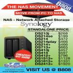 Synology NAS Storage DS213J, 214se, 214, 214Play, 214plus, 713plus, 413J, 414, 412plus, 1513plus, 1813plus, 2413plus