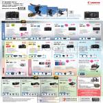 Digital Cameras, Camcorders Powershot G1X, G16, S120, S200, SX50HS, SX 510 HS, SX 280 HS, SX 170 IS, N, A2500, Ixus 155, Selphy CP190, HF G30, HF G 25, HF G10, Legria Mini