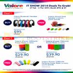 Valore Bluetooth Headsets, Snail Speakers, Power Banks