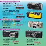 Digital Cameras (No Prices) XP60, XP200, F800 EXR, JZ200, T350