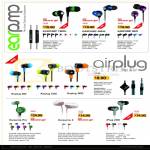 Sonic Gear Earphones Earpump Twirl Snug Neo, Airplug 100 200 300, IPlug 200