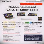 Notebooks Vaio Fit SVF13N17PG, SVF13N15CG, SVF15N18PG