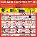 Worldwide Computer Services Accessories Cable, IPhone Case, Ipad Case, Rotate Cases, USB 3G Sim, HDMI, Video Capture