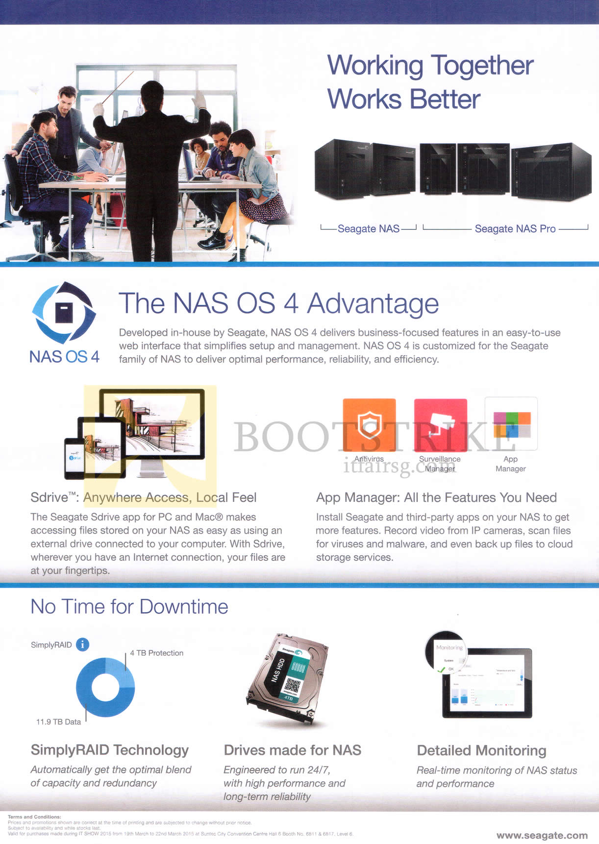 IT SHOW 2015 price list image brochure of Seagate NAS OS 4 Features