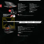 Notebooks ROG G751, G551, G751JY-T7168H, G751JT-T7100H, G551JM-CN183H