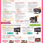 Desktop PCs, Monitors, Aspire XC-605, Predator G3-605, 4K UHD CB280HK, XB280HK, G227HQL, G277HL, T232HL