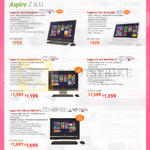 Notebooks Aspire Z1-621, Z1-611, Z3-615, U5-620