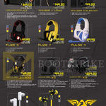 Speakers, Headphones, Earphone, A7, Panzer V Lowe, III Elefant, Fuze 5, 7, Pulse 5, Avatar Pro ZX500, X5, X9, Mark 5, Nuke 7