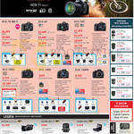 DSLR Digital Cameras, EOS 7D Mk II, 6D, 70D, 700D, 100D, 1200D, Legria, HF G30, Mini X, Mini