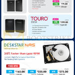 HGST Deskstar NAS Internal Drive Kit, External Storage, Touro Mobile, Desk, Deskstar NAS 500GB, 1TB, 3TB, 4TB, 6TB