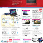 Notebooks Inspiron 11 3000, 14 5000, 15 5000, 13 7000 Series