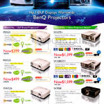 BenQ Projectors MS524, MX525, MW526, W1070Plus, W1080STPlus, W7000