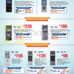 Olympus Voice Recorders LS-14, DM-650, WS-833, 832, 831, VN-732PC, 731PC